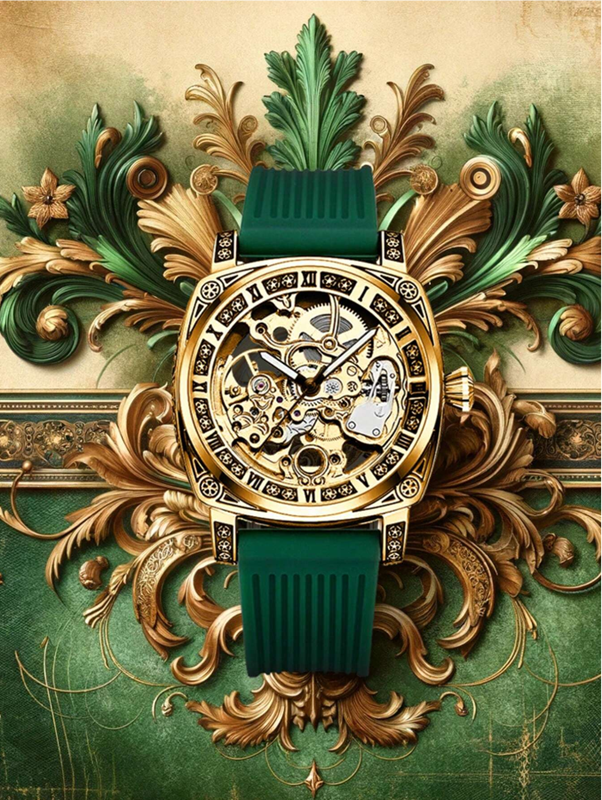 - Limited Edition - Golden Carved Mechanical Watch